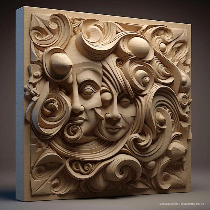 نموذج ثلاثي الأبعاد لآلة CNC 3D Art 